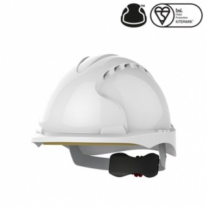JSP EVO3 White Vented Micro Peak Safety Helmet