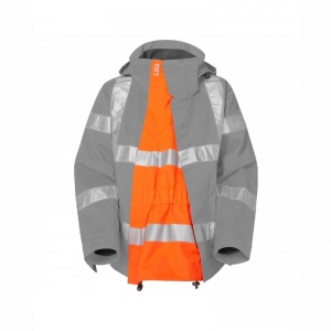 Leo Workwear EX01 Waterproof Maternity Expander for Hi-Vis Rosemoor Jacket (Orange)