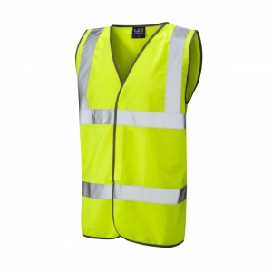 Leo Workwear EcoViz W01 Tarka Yellow Hi-Vis Vest