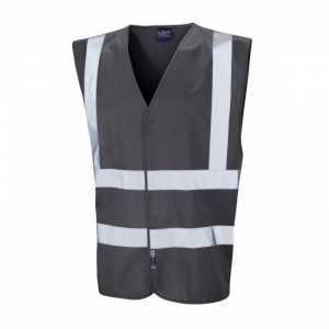 Leo Workwear W05 Pilton Grey Reflective Waistcoat Vest