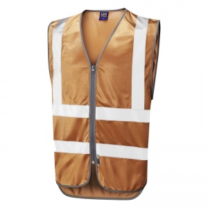 Leo Workwear W35 Commodore Reflective Bronze Work Vest