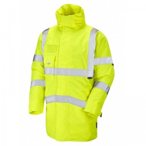 Leo Workwear A03 Marwood Hi-Vis Yellow Anorak with ID Pocket