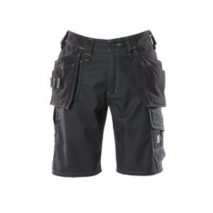 Mascot Hardware Lightweight Men's Work Shorts with Magnetic Holster Pockets (Black)