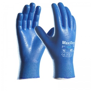 MaxiDex 19-007 Fully Coated Hybrid Disposable Anti-Virus Gloves