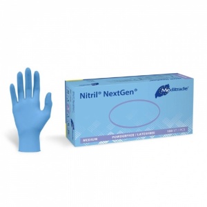 Meditrade NextGen Blue Nitrile Textured Disposable Gloves (Box of 100)
