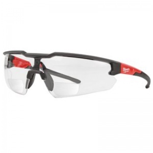 Milwaukee Clear Safety Glasses with +2 Magnified Eye Lenses (4932478911)
