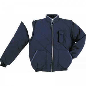 Delta Plus NEW DELTA Navy Windcheater Bomber Jacket with Removable Sleeves