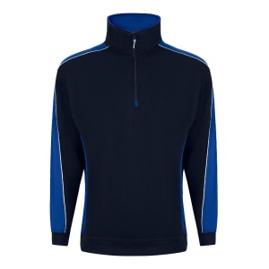 Orn Workwear Avocet Quarter-Zip Heavyweight Sweatshirt (Navy/Royal Blue)
