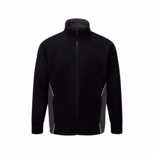 Orn Workwear Silverswift Two-Tone Fleece Jacket (Black/Graphite)
