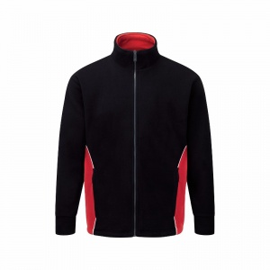 Orn Workwear Silverswift Two-Tone Fleece Jacket (Black/Red)