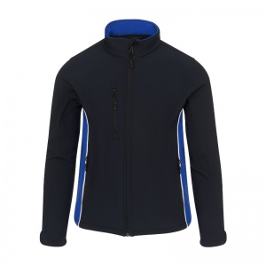 Orn Workwear Silverswift Two-Tone Waterproof Softshell Jacket (Navy/Royal Blue)