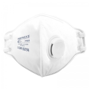 Portwest P351 FFP3 Valved Dolomite Disposable Face Mask (Pack of 20)