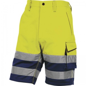 Delta Plus PHBE2 Hi-Vis Yellow Bermuda Shorts