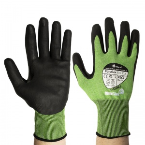 Polyco PECT Polyflex ECO-Friendly Cut Resistant Touchscreen Level F Safety Gloves