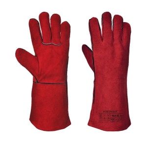 Portwest A500 Red Leather Welding Gauntlets