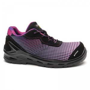 Portwest Base B1212C ARYA Low Safety Shoes S1PL (Black/Fuchsia)