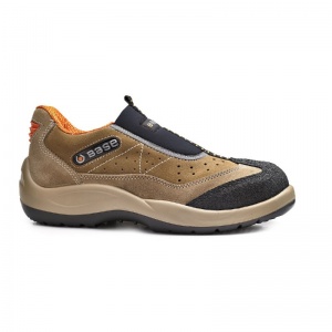 Portwest Base B0451 Arena Anti-Static Puncture-Resistant Slip-On Safety Shoes (Beige/Black)