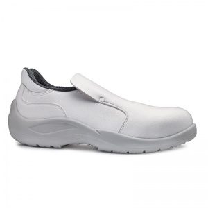 Portwest Base B0509 Cadmio Anti-Static Water-Resistant Steel-Toe-Capped Slip-On Hygiene Shoes (White)
