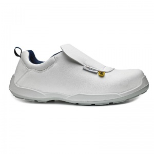 Portwest Base B0636 Bob Anti-Static Water-Resistant Metal-Free Slip-On Safety Shoes (White)