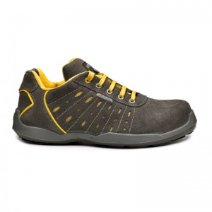Portwest Base B0672 Smash Anti-Static Puncture-Resistant Metal-Free Safety Shoes (Grey/Yellow)