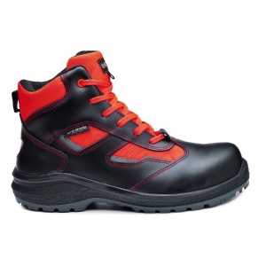 Portwest Base B0881 Be-Flashy Anti-Static Water-Resistant Metal-Free Safety Boots (Black/Red)