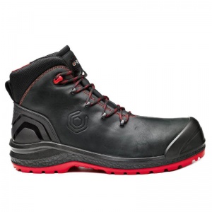 Portwest Base B0888N Be-Uniform Top Safety Shoes S3 HRO CI SRC (Black/Red)