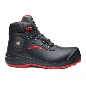 Portwest Base B0891 Be-Stone Cut-Resistant Anti-Static Water-Resistant Heat-Resistant Puncture-Resistant Safety Boots (Black/Red)