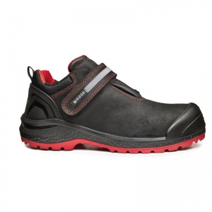 Portwest Base B0899 Twinkle Anti-Static Water-Resistant Heat-Resistant Men's Safety Shoes (Black/Red)