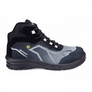 Portwest Base B0979E OREN TOP Mid Safety Shoes S3 ESD SRC (Black/Grey)