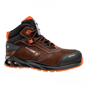 Portwest Base B1042 K-HURRY TOP/K-BOOGIE TOP High Safety Shoes S3 (Brown/Orange)
