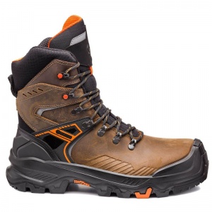 Portwest Base B1610 T-REX TOP/T-WALL TOP Puncture-Resistant Safety Boots S3 (Brown/Orange)