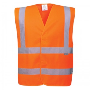 Portwest C470 Hi-Vis Orange Two Band and Brace Vest