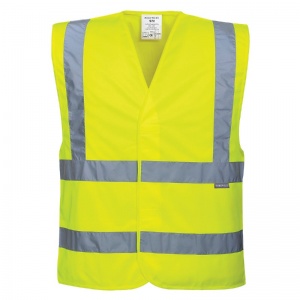 Portwest C470 Hi-Vis Yellow Two-Band and Brace Vest (Pack of 30)
