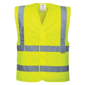 Portwest C470 Hi-Vis Yellow Two Band and Brace Vest