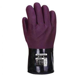 Portwest Chemtherm PVC Chemical-Resistant Grip Gloves AP90