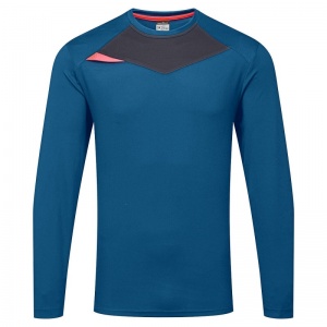 Portwest DX415 DX4 Moisture-Wicking Long Sleeve T-Shirt (Metro Blue)