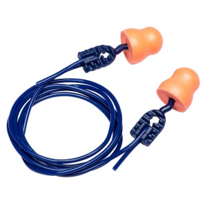 Portwest EP12 Orange Easy Fit PU Reusable 37dB Corded Ear Plugs (200 Pairs)