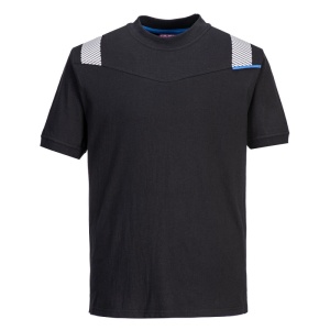 Portwest FR712 WX3 Flame Resistant Work T-Shirt (Black)