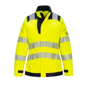 Portwest FR715 PW3 Women's FR Hi-Vis Work Jacket (Yellow/Black)