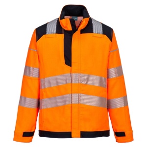 Portwest FR722 PW3 Flame Resistant HVO Work Jacket (Orange/Black)