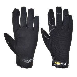 Portwest A700 General Utility High Grip Black Gloves