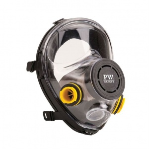 Portwest P500 Vienna Full Anti-Fog Face Mask (Black)