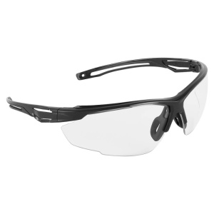 Portwest PS36 Anthracite Half-Frame Safety Glasses (Clear)