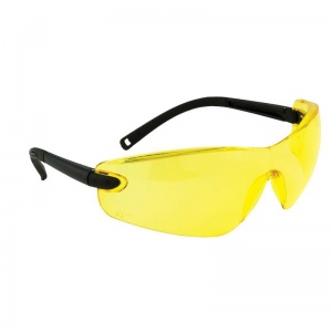 Portwest Safeguard Amber Lens Profile Frameless Safety Glasses PW34AMR