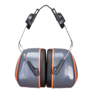 Portwest PW62 HV Extreme High Clip-On Ear Defenders (Grey/Orange)