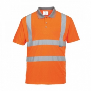 Portwest RT22 (RIS) Hi-Vis Short-Sleeved Orange Polo Shirt