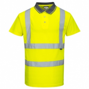 Portwest S477 Hi-Vis Yellow Short Sleeve Polo Shirt