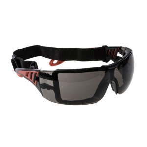 Portwest Tech Look Plus Sunglare Smoke Safety Glasses PS11SKR