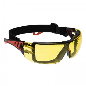 Portwest PS11 Amber Lens Wraparound Safety Goggles