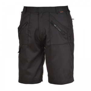 Portwest S889 Black Action Shorts